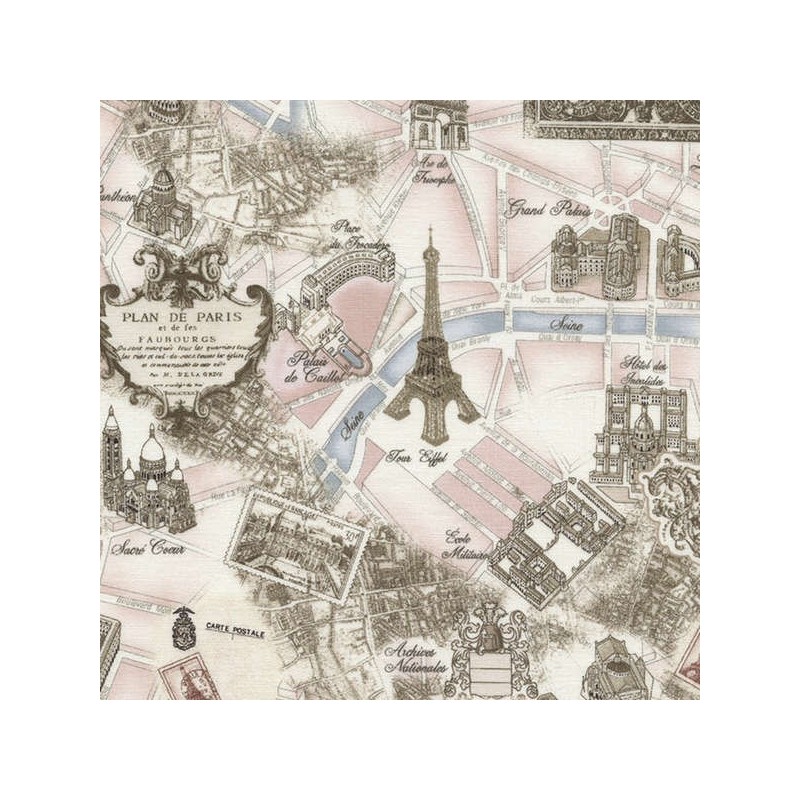 Paris - Pink Toile